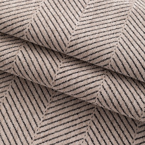 XmhyTop-A 1 Yard Herringbone Fabric Textured Twill Weave Polyester Fabric for Furniture Chair Couch DIY Projects,Beige Brown