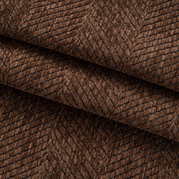 XmhyTop-A 1 Yard Herringbone Fabric Textured Twill Weave Polyester Fabric for Furniture Chair Couch DIY Projects,Brown