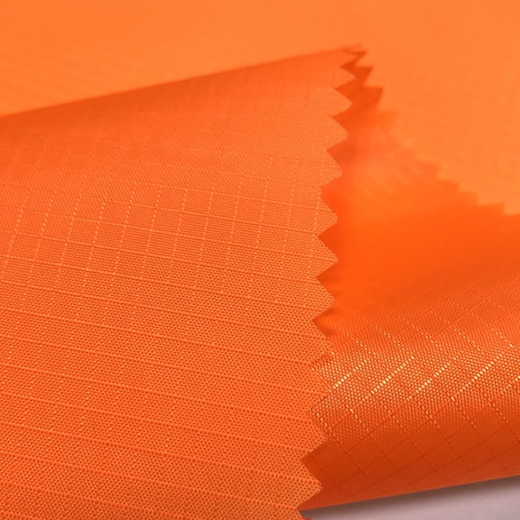 XmhyTop-A 1 Yard Polyester Fabric PU Coated Waterproof Fabric, Tarp Cover Fabric for Outdoor Use, Versatile Tent Bag Kite DIY Fabric,Orange