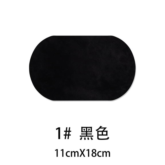 XmhyTop-A 10 Pcs Velvet Repair Patches 18x11cm, Elbow Knee Patches for Clothing, Iron-On Fabric Patches for Sweaters Jackets Pants,Black
