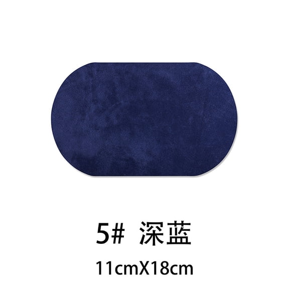 XmhyTop-A 10 Pcs Velvet Repair Patches 18x11cm, Elbow Knee Patches for Clothing, Iron-On Fabric Patches for Sweaters Jackets Pants,Blue