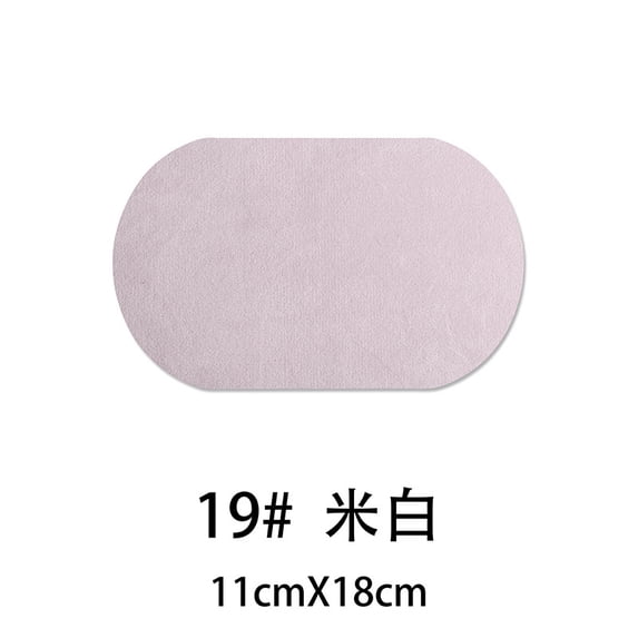 XmhyTop-A 10 Pcs Velvet Repair Patches 18x11cm, Elbow Knee Patches for Clothing, Iron-On Fabric Patches for Sweaters Jackets Pants,White A