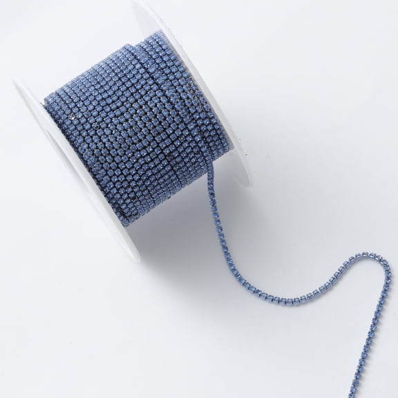 XmhyTop-A 10 Yards Glass Rhinestone Chain Trim Sparkly Sewing Rhinestone Trim for Wedding Decor, Clothing, Costumes Craft Projects,R22