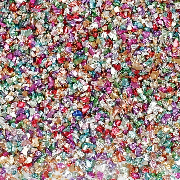 XmhyTop-A 100g Decorative Glass Stones - Crushed Glass for Crafts, Resin Art Glitter, Vase Filler Glass Stones, Irregular Broken Glass, Epoxy Resin Mix-Ins, Decorative Glass Chips,S03