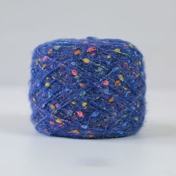 XmhyTop-A 100g Soft Rainbow Bean Yarn Textured Blended Yarn for DIY Scarves Bags, Colorful Knitting Crochet Yarn,R05