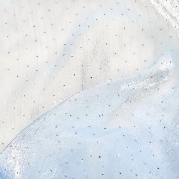 XmhyTop-A 100x150cm Rhinestone Fabric Sheet Sparkly Fabric for DIY Dress Patches, Wedding Decorations, Craft Projects,Blue