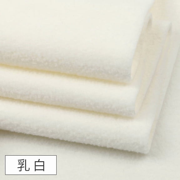 XmhyTop-A 100x160cm Polar Fleece Fabric for DIY Sewing, Blankets, Clothing & Home Decor Projects,1 Piece,White