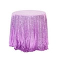thumbnail image 1 of XmhyTop-A 120x120cm Circular Table Cover - Polyester Tablecloth for Dessert Table Decoration, 1 Piece,Purple, 1 of 4