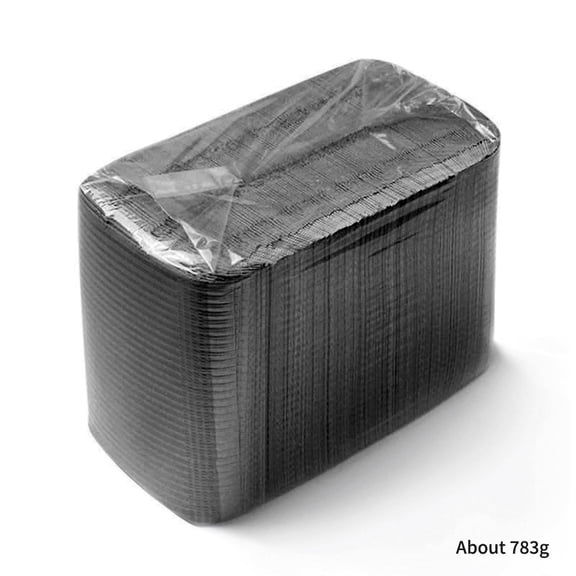 XmhyTop-A 125-Sheet Disposable Waterproof Nail Art Table Mat, 45x32cm Nail Tips Art Paper with PE Coating, Protective Workstation Mat for Nail Polish Glue,Black