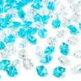thumbnail image 1 of XmhyTop-A 2.2lb Plastic Gravel Fake Crushed Ice Cubes, Fish Tank Decorative Stones, Acrylic Ice Rocks Vase Fillers for Floral Arrangements, Aquarium Home Decor,Multicolor-Blue A, 1 of 5