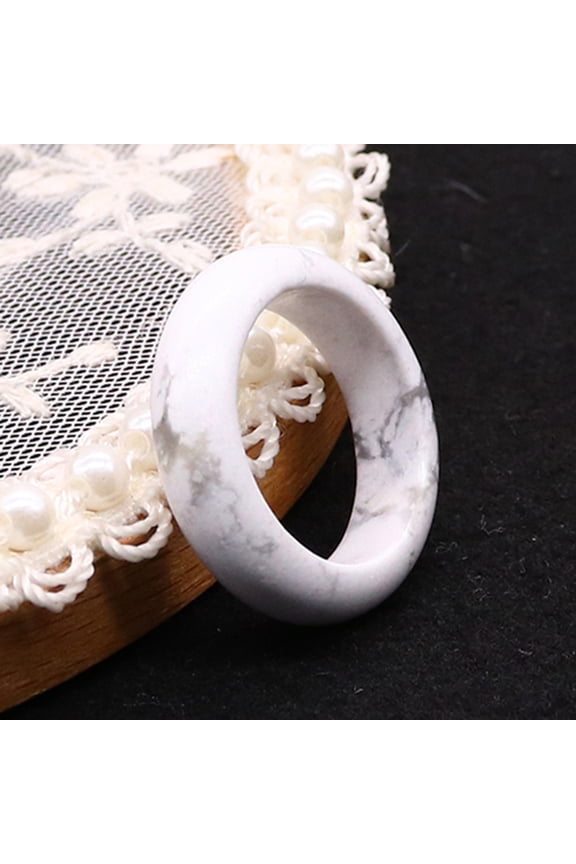 -A 2 Pack Natural Crystal Rings Set-Size 17 Stone Rings, Boho Statement Rings, Handcrafted Jewelry,S06