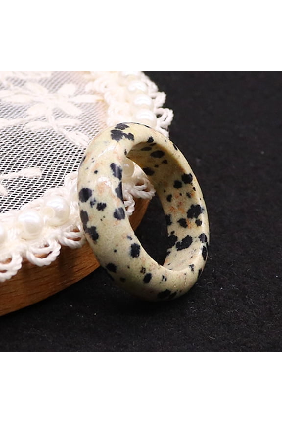 -A 2 Pack Natural Crystal Rings Set-Size 18 Stone Rings, Boho Statement Rings, Handcrafted Jewelry,S08