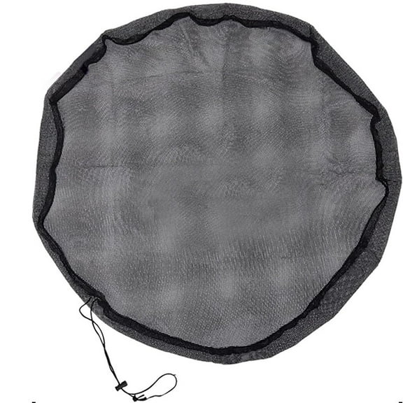 XmhyTop-A 2 Pcs Rain Barrel Cover, 100cm Mesh Cover Rain Barrel Netting, Rain Barrel Screen, Barrel Mesh Screen, Water Collection Cover, Debris Netting for Rain Barrels