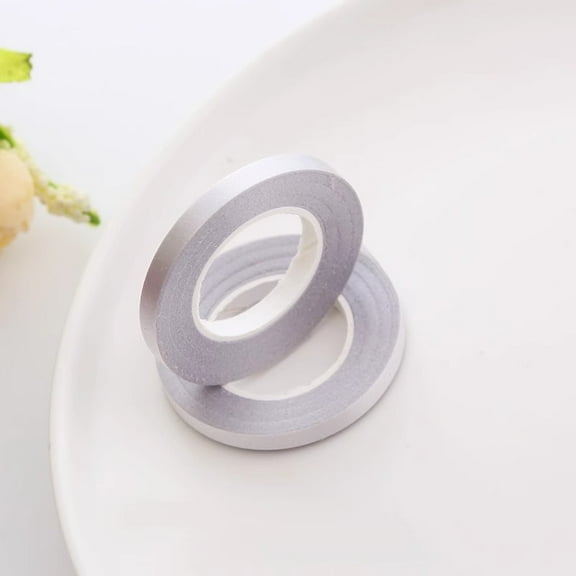 XmhyTop-A 2 Rolls Curling Ribbons for Gift Wrapping, Balloon String, Florist Art Craft Decor,1/5" Wide, 11 Yards Per Roll,Silvery