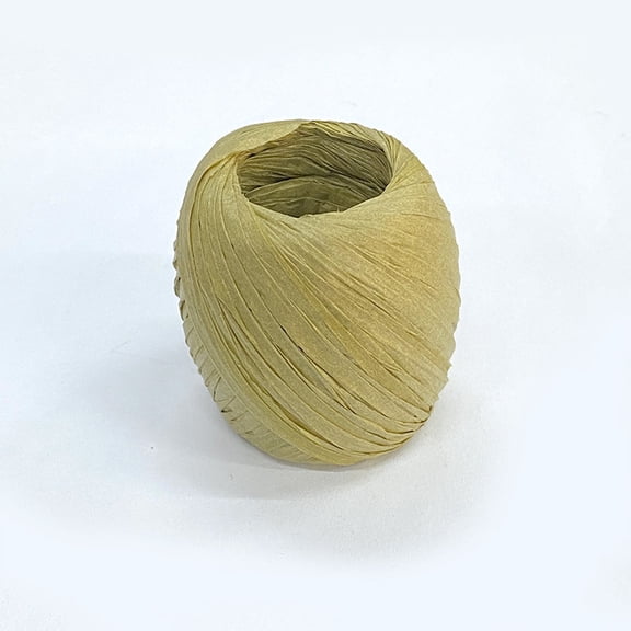 XmhyTop-A 2 Rolls Raffia Paper Ribbon Twine Strings for DIY Craft Gift Box Packing-R14