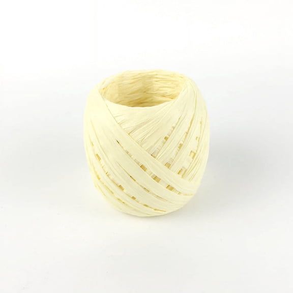 XmhyTop-A 2 Rolls Raffia Paper Ribbon Twine Strings for DIY Craft Gift Box Packing-R17