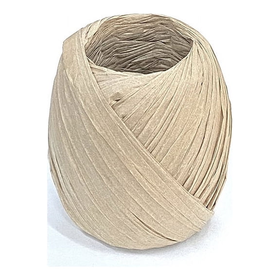 XmhyTop-A 2 Rolls Raffia Paper Ribbon Twine Strings for DIY Craft Gift Box Packing-R35