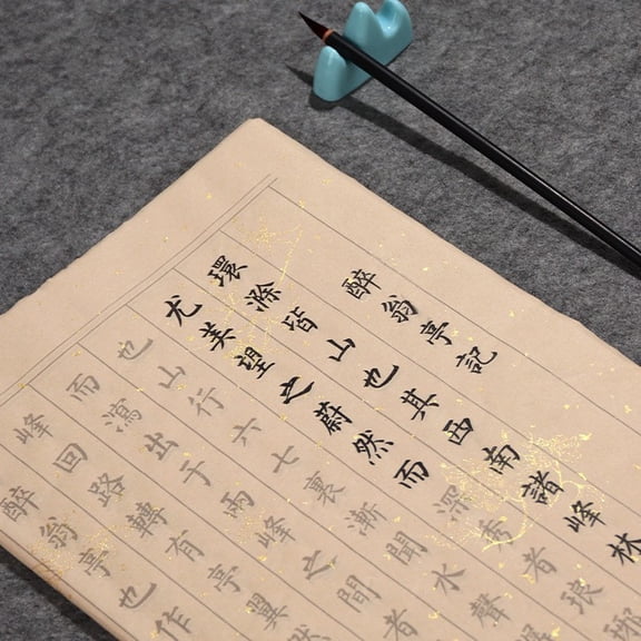 XmhyTop-A 20 Sheets Chinese Calligraphy Practice Book Calligraphy Copybook for Brush Handwriting Practice Meditation Writing,Paper for Calligraphy Enthusiasts Beginners,Zui Weng Ting Ji