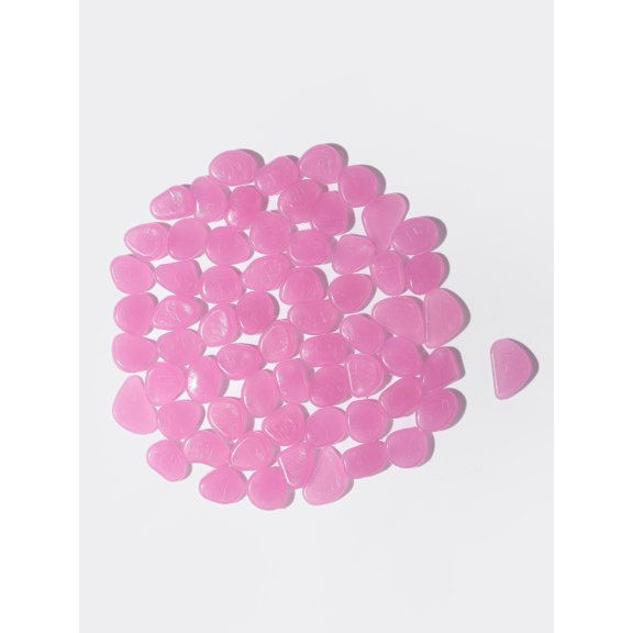 XmhyTop-A 200 Pcs Glow in The Dark Pebbles Glowing Rocks for Garden Decor, Aquarium Pebbles & Fish Tank Decor, Luminous Glow Stones,Light Purple