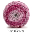 thumbnail image 1 of XmhyTop-A 200g Cake Yarn with Silver Sparkle Hollow Cotton Thread for Crochet, Gradient Sparkling Crochet Bag Yarn, Shimmer Knitting Yarn,Drak Pink, 1 of 4