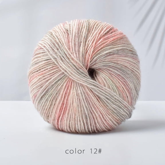 XmhyTop-A 200g Cotton-Acrylic Crochet Yarn, Multicolor Knitting Yarn for Blankets, Shawls Scarves, Backgrounds Craft Yarn,C11