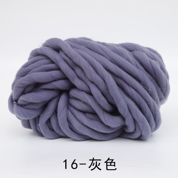 XmhyTop-A 250g Chunky Knit Yarn Super Bundle Extra Thick Hand Knitting & Crochet Yarn for Quick DIY Crafts Home Decor Projects,C16