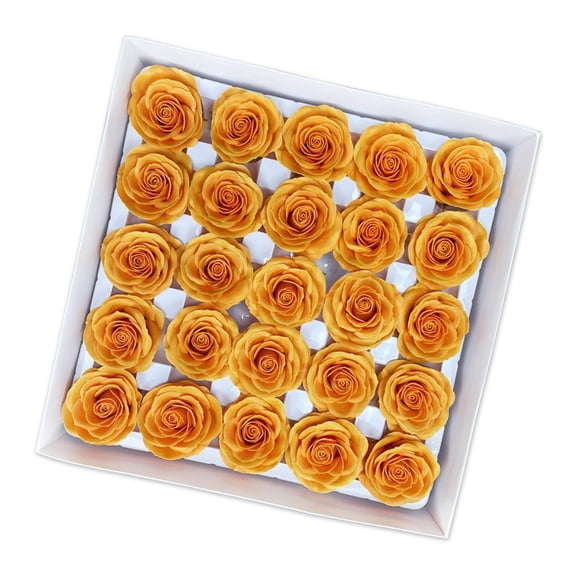 XmhyTop-A 25Pcs Realistic Soap Flowers Soap Roses for Wedding Party Decor, Artificial Flower Bath Gift,F49