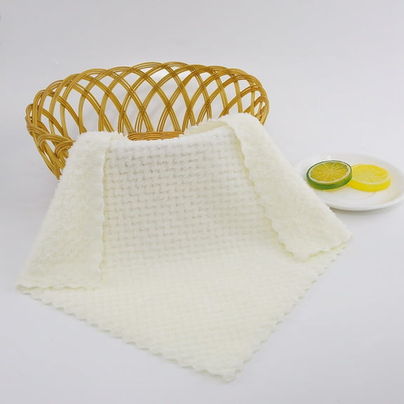 XmhyTop-A 30*30cm Microfiber Washcloths - 10 Pack Ultra Soft Coral Velvet Towels, Coral Velvet Face and Hand Towels, Extra Soft Washcloths for Daily Use,Beige