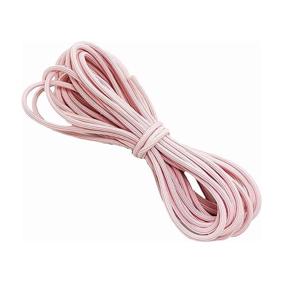XmhyTop-A 5 Yards Elastic Cord for Jewelry Making Stretchy Beading Thread, Elastic Sewing String for DIY Crafts,Style A,Light Pink