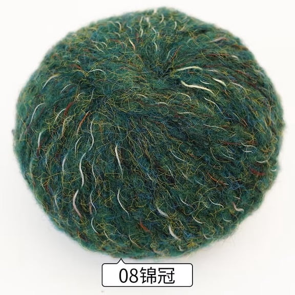 XmhyTop-A 50g Colorful Gradient Yarn Multi-Colored DIY Knitting Yarn for Scarves Sweaters, Soft Spinning Craft Yarn,Green