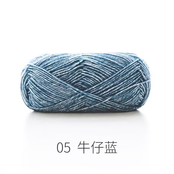 XmhyTop-A 50g Cotton Acrylic Blend Yarn Fine Soft Knitting Crochet Yarn for Handcraft DIY Projects, Machine Washable Craft Yarn,A05