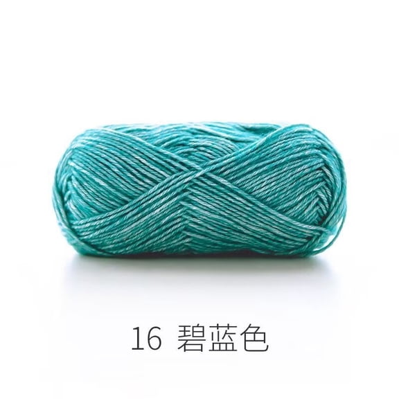 XmhyTop-A 50g Cotton Acrylic Blend Yarn Fine Soft Knitting Crochet Yarn for Handcraft DIY Projects, Machine Washable Craft Yarn,A16