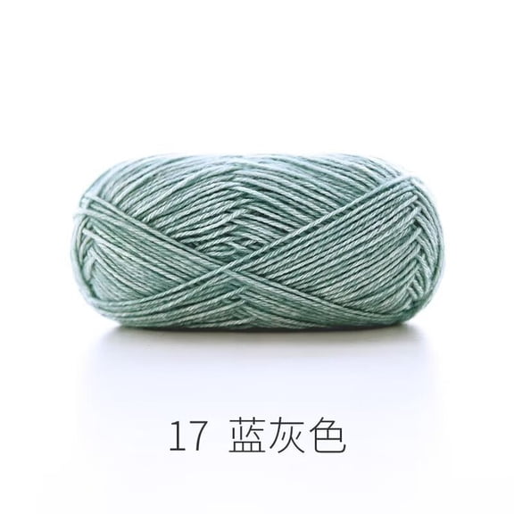 XmhyTop-A 50g Cotton Acrylic Blend Yarn Fine Soft Knitting Crochet Yarn for Handcraft DIY Projects, Machine Washable Craft Yarn,A17