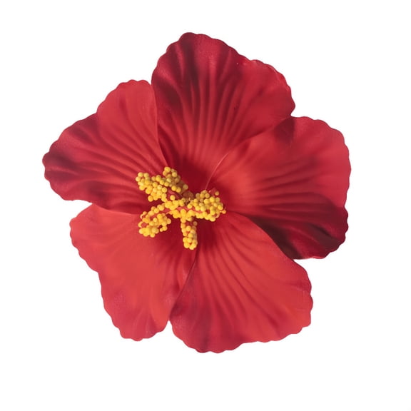 XmhyTop-A 50pcs Flower Hair Clips, Artificial Flower Clips, Beach Hair Accessories,Red
