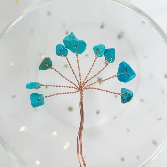 XmhyTop-A 5pcs Artificial Crystal Tree Branch DIY Crystal Tree Decor for Home, Creative Decorative Crystal Stone Tree,12cm/4.72,Blue