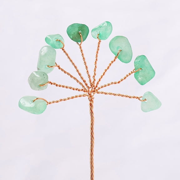 XmhyTop-A 5pcs Artificial Crystal Tree Branch DIY Crystal Tree Decor for Home, Creative Decorative Crystal Stone Tree,12cm/4.72,Green