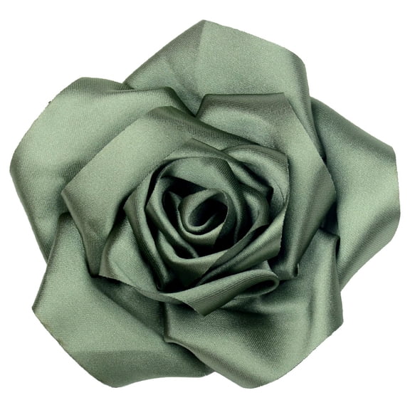 XmhyTop-A 5pcs Artificial Fabric Flowers 11x11cm Silk Fabric Flowers for Wedding Decor DIY Crafts,Green