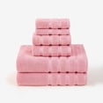 thumbnail image 1 of XmhyTop-A 6-Piece Cotton Towel Sets Soft Absorbent Cotton Bathroom Towels for Home,Pink, 1 of 4
