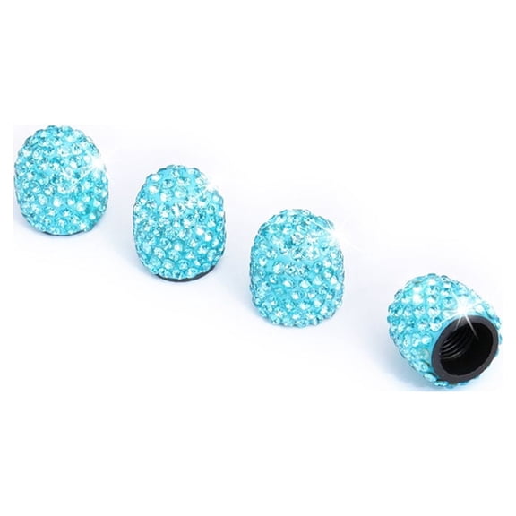 XmhyTop-A 8 Pack Blue Valve Stem Caps, 1.5*1.5cm Universal Tire Valve Caps, Dustproof Valve Covers for Car, Bike, Motorcycle