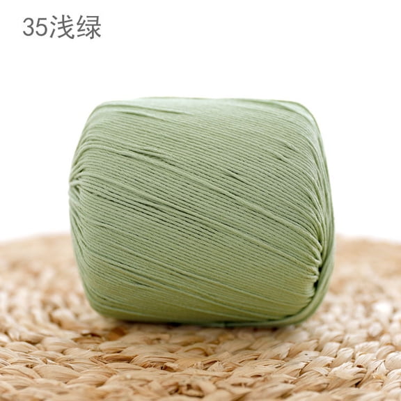 XmhyTop-A 80g Multicolor Crochet Thread Premium Cotton Thread for Detailed Handwork, Versatile Threadart Crochet Supplies,Light Green A
