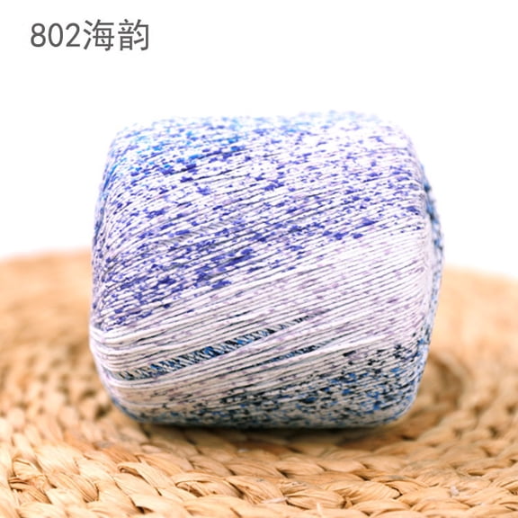 XmhyTop-A 80g Multicolor Crochet Thread Premium Cotton Thread for Detailed Handwork, Versatile Threadart Crochet Supplies,Multicolor 02