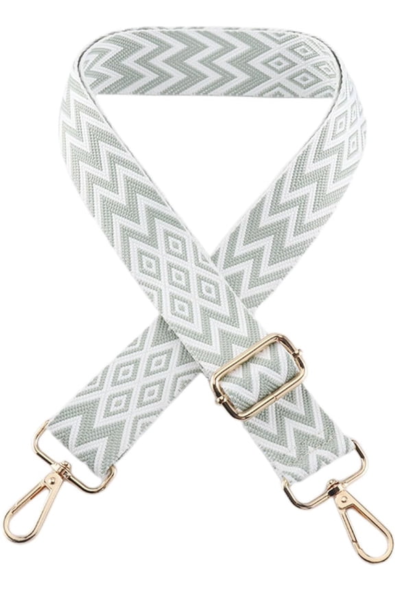 -A Adjustable Length 11-51 inch Embroidered Shoulder Bag Strap, Wallet Strap Crossbody Bag Strap Women's Bag AccessoriesLight Green