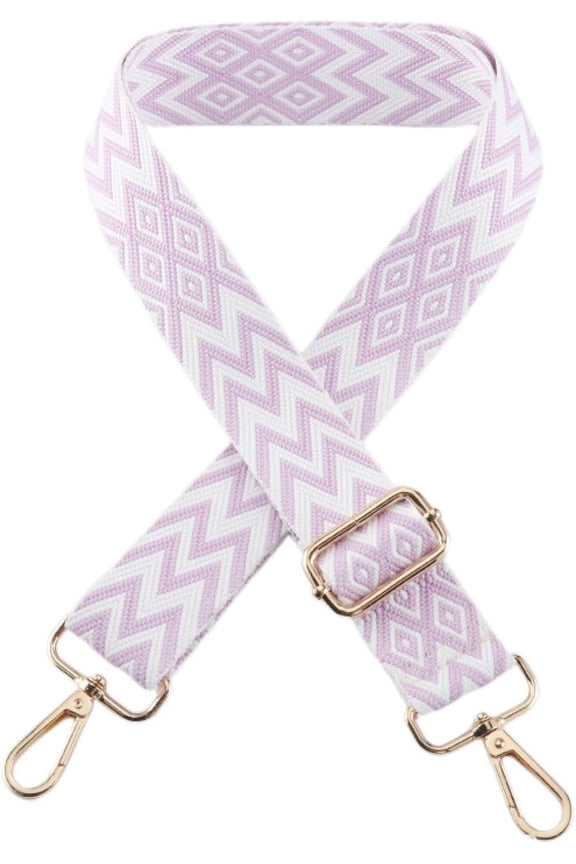 -A Adjustable Length 11-51 inch Embroidered Shoulder Bag Strap, Wallet Strap Crossbody Bag Strap Women's Bag AccessoriesPink