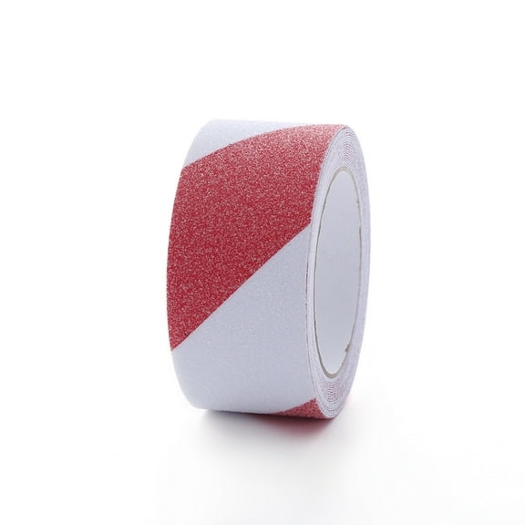 XmhyTop-A Anti Slip Grip Tape, the Risk of Slipping for Indoor or Outdoor Stair Tread Step and Other Slippery Surfaces, 2 Inch x 16.4 Foot-Red White