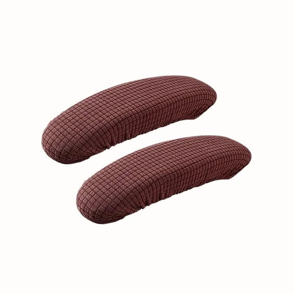 XmhyTop-A Armrest Covers - Office Chair Armrest Covers, Elastic Removable Arm Protectors & Chair Hand Rest Covers - 1 Pair,Dark Brown