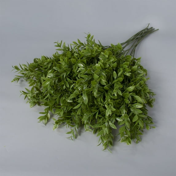 XmhyTop-A Artificial Flowers 10pcs Artificial Plants Faux Plants, Outdoor Plants Plastic Flowers Fake Grass Faux Shrubs for Indoor Outdoor Home Porch Patio Decor,F15