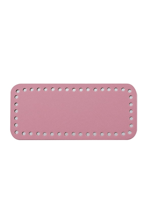 -A Bag Bottom Shaper 18*8cm PU Base for Purse Making-1Pcs,Pink