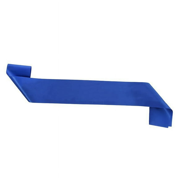XmhyTop-A Blank Satin Sash, Wedding Sash, DIY Graduation Pageant Sash 160*9.5cm, 2 Pcs, Blue