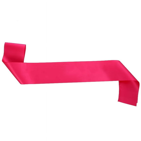 XmhyTop-A Blank Satin Sash, Wedding Sash, DIY Graduation Pageant Sash 160*9.5cm, 2 Pcs, Dark Pink