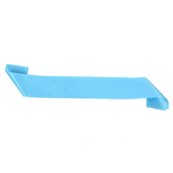 XmhyTop-A Blank Satin Sash, Wedding Sash, DIY Graduation Pageant Sash 160*9.5cm, 2 Pcs, Light Blue